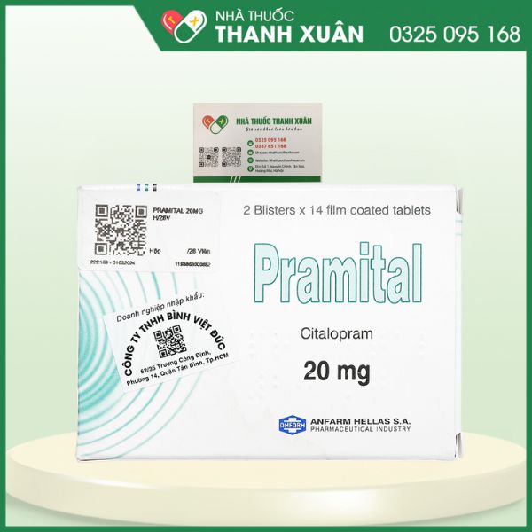 Pramital 20mg - Điều trị bệnh trầm cảm trong giai đoạn đầu